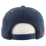 Recruit Snapback Structured Cap, Collegiate Navy/Scarlet, One Size