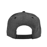 Dalix Premium 5 Panel Wool Blend Hat Flat Bill Cap Snapback Dark Grayblack
