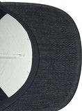 Rvca Cedars Trucker Snapback Hat Dark Blue Denim