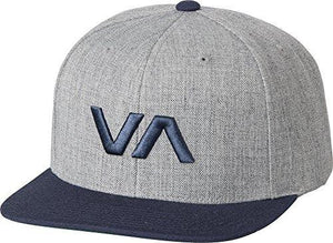 Rvca Va Snapback Ii Hat Grey Heather Navy Blue