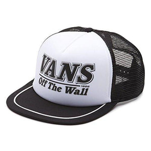 Vans Off The Wall Fitzhugh Snapback Trucker Hat Cap Black/White