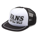 Vans Off The Wall Fitzhugh Snapback Trucker Hat Cap Black/White
