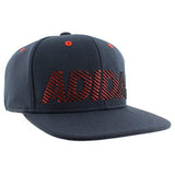 Recruit Snapback Structured Cap, Collegiate Navy/Scarlet, One Size