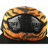 Vans Off The Wall Beach Girl Trucker Snapback Hat Cap Tiger Brown