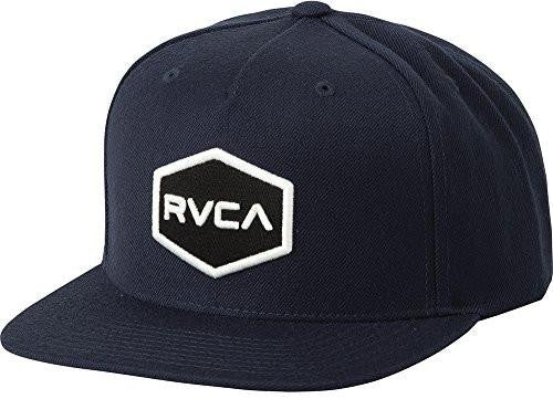 Rvca Boy Commonwealth Snapback Hat Navy/White One Size