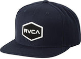 Rvca Boy Commonwealth Snapback Hat Navy/White One Size