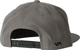 Rvca Twill Snapback Iii Hat Grey Black Snap Back Cap