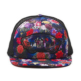 Vans Off The Wall Beach Girl Novelty Trucker Snapback Hat Cap Galaxy Floral