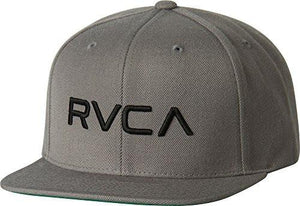 Rvca Twill Snapback Iii Hat Grey Black Snap Back Cap