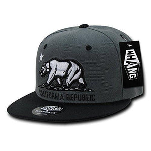 Whang California Republic Snapbacks Charcoalblack