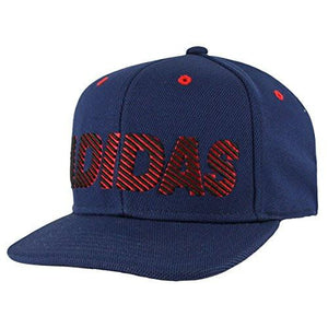 Recruit Snapback Structured Cap, Collegiate Navy/Scarlet, One Size
