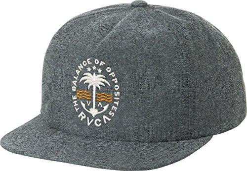 Rvca Palmz Snapback Hat, Navy, One Size