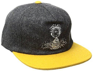 X Pigpen Snapback, Charcoal/Yellow, One Size
