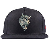 Ssur Plus Devil Platoon Snapback 6 Panel Hat Black Adjustable