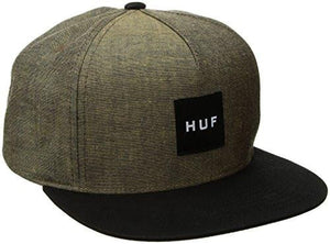 Chambray Box Logo Snapback, Mustard, One Size