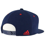 Recruit Snapback Structured Cap, Collegiate Navy/Scarlet, One Size
