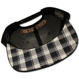 Logo Denim Snapback Black Orange