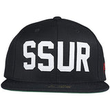 Ssur Starter Snapback Hat Black Adjustable