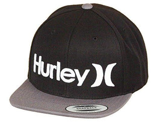 Hurley One & Only Snapback Cap In Dark Grey