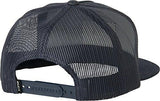 Rvca Cedars Trucker Snapback Hat Dark Blue Denim