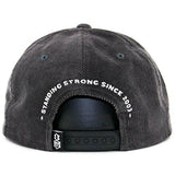 Standing Strong Snapback Hat Grey Rebel Eight 8 Corduroy Cap