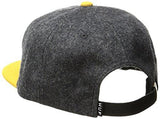 X Pigpen Snapback, Charcoal/Yellow, One Size