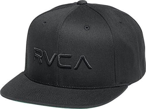 Rvca Big Boys Twill Snapback Hat, Black/Charcoal, One Size