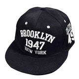 Unisex Snapback Hiphop Hat Adjustable Baseball Cap Black