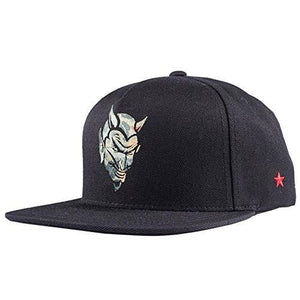 Ssur Plus Devil Platoon Snapback 6 Panel Hat Black Adjustable