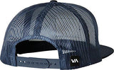 Rvca Injector Trucker Snapback Hat Navy Blue White