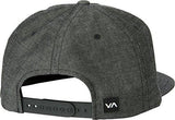 Rvca Commonwealth Snapback Hat, Black Denim, One Size