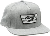 Vans Heather Grey Full Patch Snapback Cap Default , Grey
