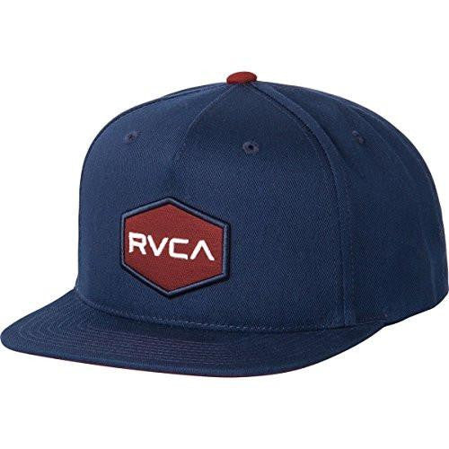 Rvca Commonwealth Snapback Hat Navy Red