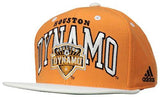 Mls Houston Dynamo Name Two Tone Flat Brim Snapback Hat, One Size, Orange