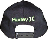 Hurley Open Fuse Nike Drifit New Era 9Fifty Snapback Cap Hat One Size, Black/Lime