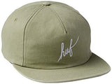 Washed Script Snapback, Sage, One Size