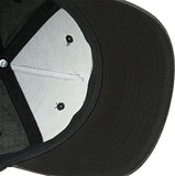 Rvca Commonwealth Snapback Hat Black Denim Grey