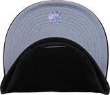 Knw1467 Blk Snapback Solid Blank Cap Baseball Hat Flat Brim