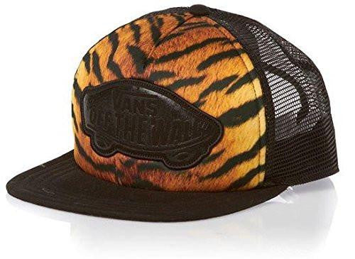 Vans Off The Wall Beach Girl Trucker Snapback Hat Cap Tiger Brown