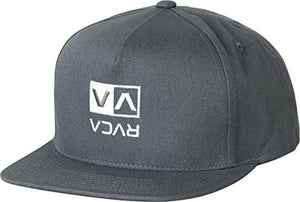 Rvca Upside Snapback Hat, Dark Grey, One Size