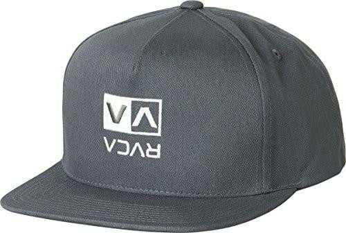 Rvca Upside Snapback Hat, Dark Grey, One Size