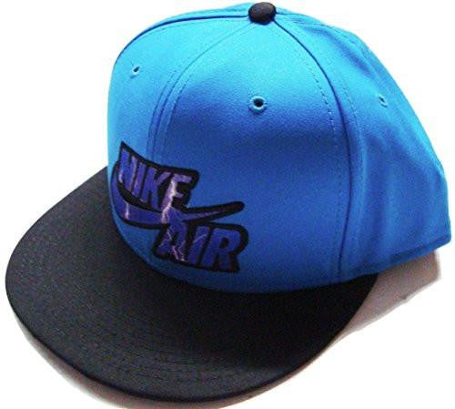 Neon Light Show Blue/Black Flat Brim Snapback Hat Cap Osfa