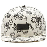 Vans Off The Wall Toile By Starter Snapback Hat Cap Cream White