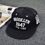 Unisex Snapback Hiphop Hat Adjustable Baseball Cap Black