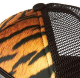 Vans Off The Wall Beach Girl Trucker Snapback Hat Cap Tiger Brown