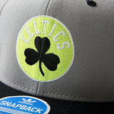 Originals Nba Boston Celtics Snapback Hat Nm42Z One Size, Grey/Yellow